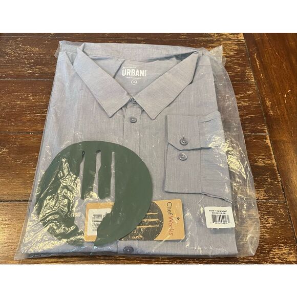 Chef Works Men's Chambray Shirt -3XL - Picture 3 of 6